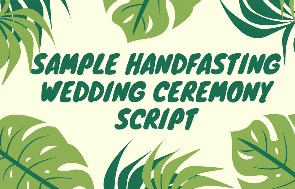 A Handfasting Wedding Ceremony: The 