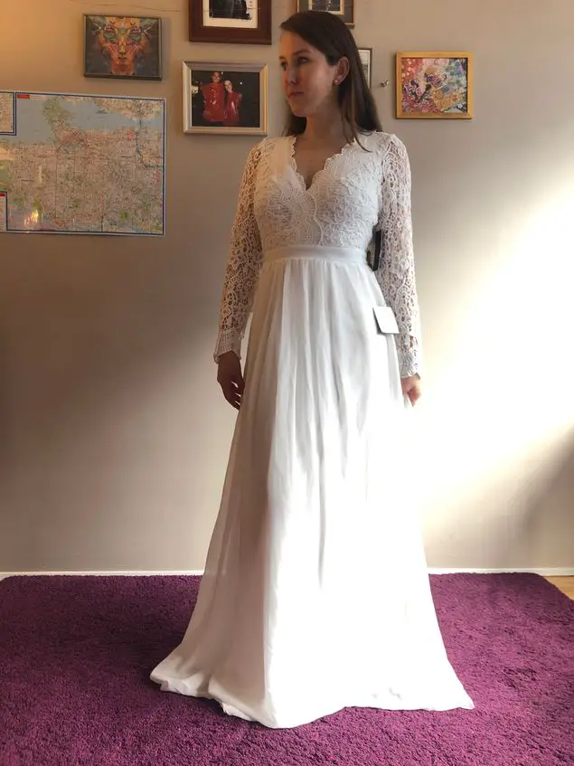 lulus bridal dress