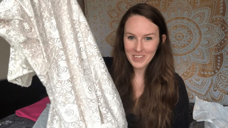 My Blush Fashion Wedding Dress Under $300 | Review & Try-On - Wayfaring ...