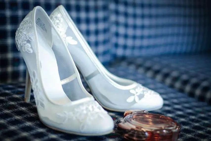 shoes to wear with boho wedding dress